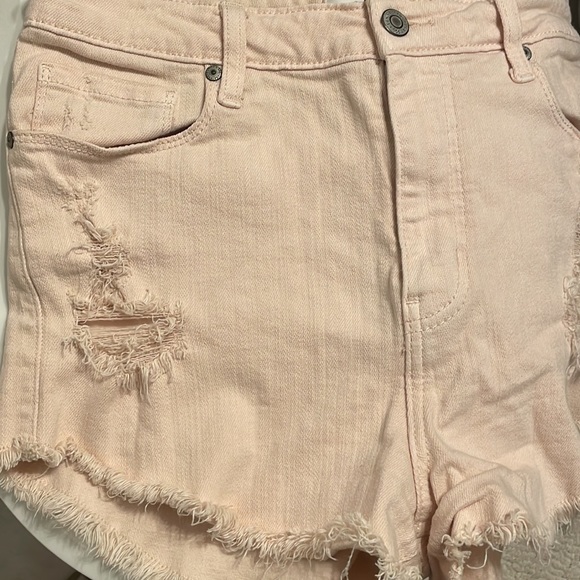 Eunina Lulu High Rise Cut Off Shortie Distressed Shorts - Picture 5 of 7